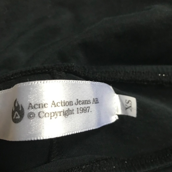 ACNE Dress with White Elastic Neck - Picture 5 of 6